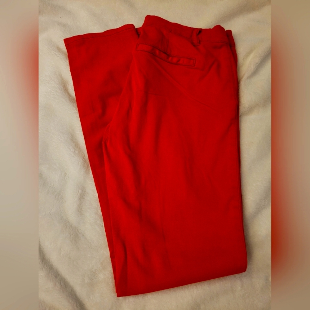 Aeropostale Skinny Red-Orange Twill Pant - Size 2